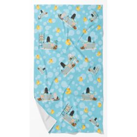 Bouvier des Flandres in Bathtub Bath Towel Large Oversized Plush Fitness Body Towel, Ultra Soft Absorbent Quick Drying, 42"L x 24"W