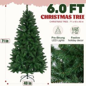 Spruce Christmas Tree, Artificial, For Home, Office And Party Decor (Option: Green 6FT)