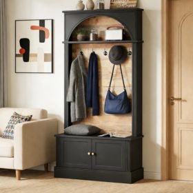 Entryway Coat Rack Shoe Storage (Option: default title)