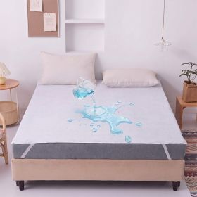 Waterproof Mattress Protector, Deep Pocket Fitted Sheet, Liquid Proof Bed Cover For Bedroom (Option: 54x75 inch-White)